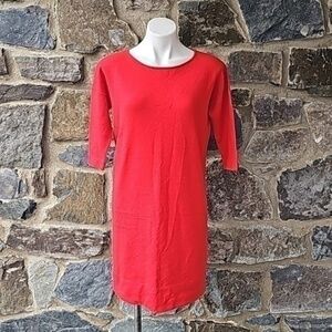 Boden Merino wool Sweater Dress True Red Size US 6L